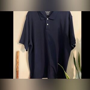Saddlebred Men's Polo Shirt‎ Black Comfort Flex Golf Activewear Short Sleeve, XL